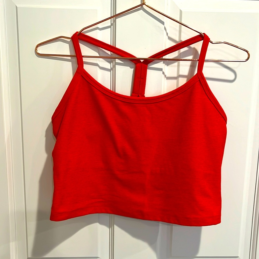 Beyond Yoga Spacedye Slim Racerback Cropped orange